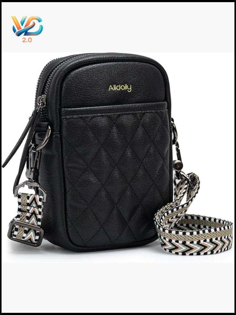 Small Crossbody Bag Vegan Leather Phone Purse With Card Slots